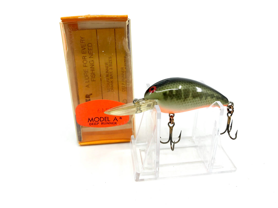 Bomber Model A Screwtail 6A BBO Baby Bass Orange Belly Color New in Box Old Stock-Screwtail