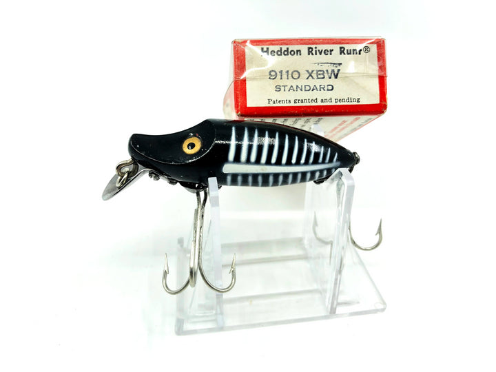 Heddon River Runt Spook Sinker 9110 XBW Black Shore Color with Box