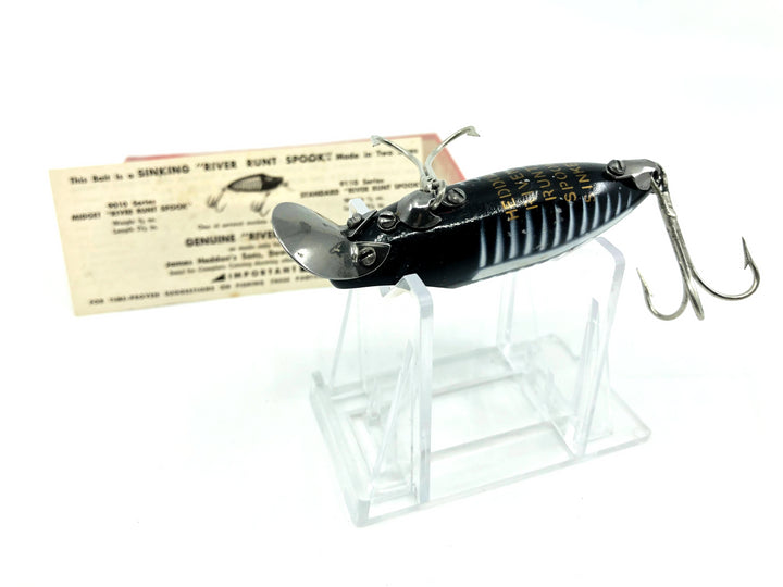 Heddon River Runt Spook Sinker 9110 XBW Black Shore Color with Box