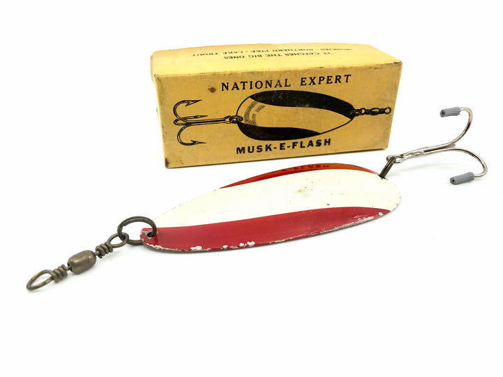 National Expert Musk-E-Flash Spoon with Box No. 3 Vintage Lure