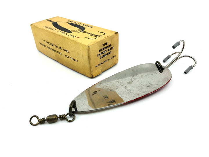 National Expert Musk-E-Flash Spoon with Box No. 3 Vintage Lure