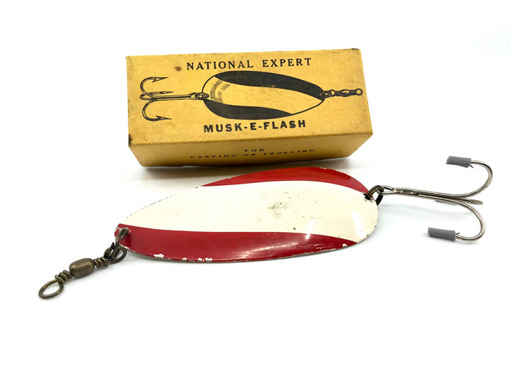 National Expert Musk-E-Flash Spoon with Box No. 3 Vintage Lure