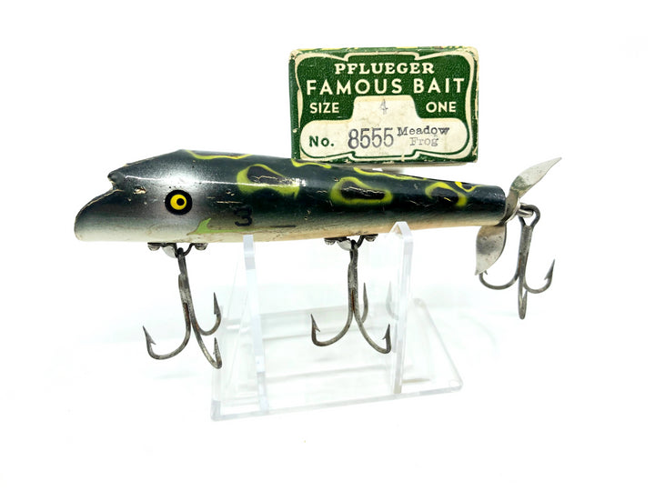 Pflueger Poprite Minnow in Meadow Frog Color with Box