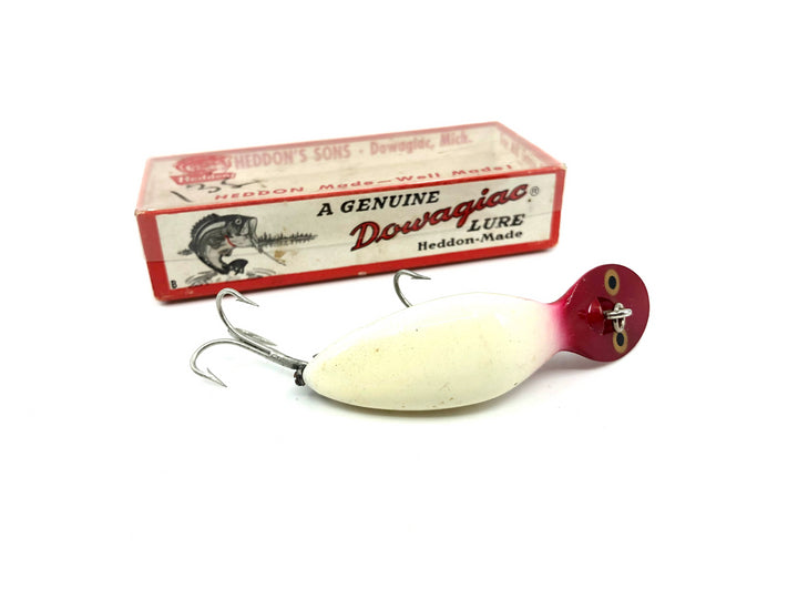 Heddon Tadpolly Spook 9000 RH Red Head White Color with Box