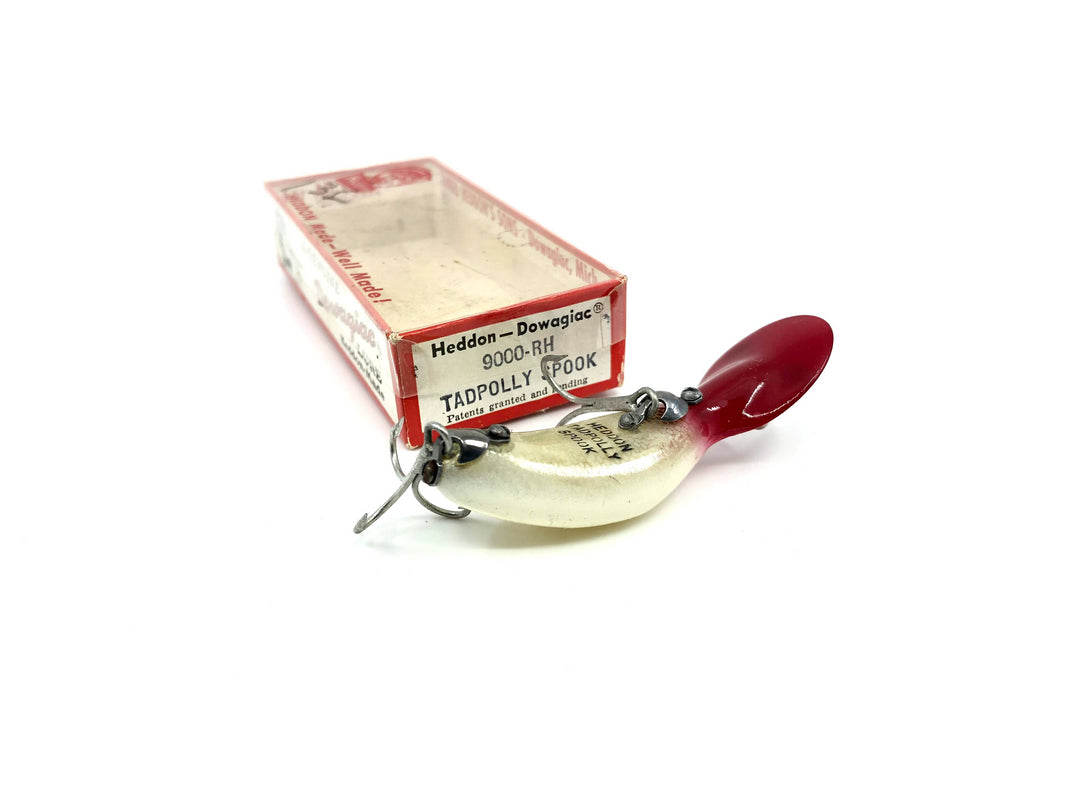 Heddon Tadpolly Spook 9000 RH Red Head White Color with Box