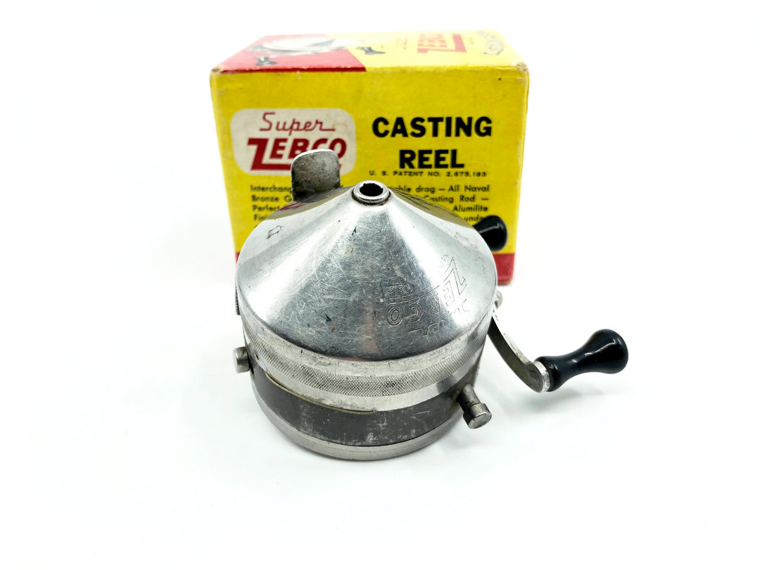 Vintage Super Zebco Casting Reel Model No. 22 with Box