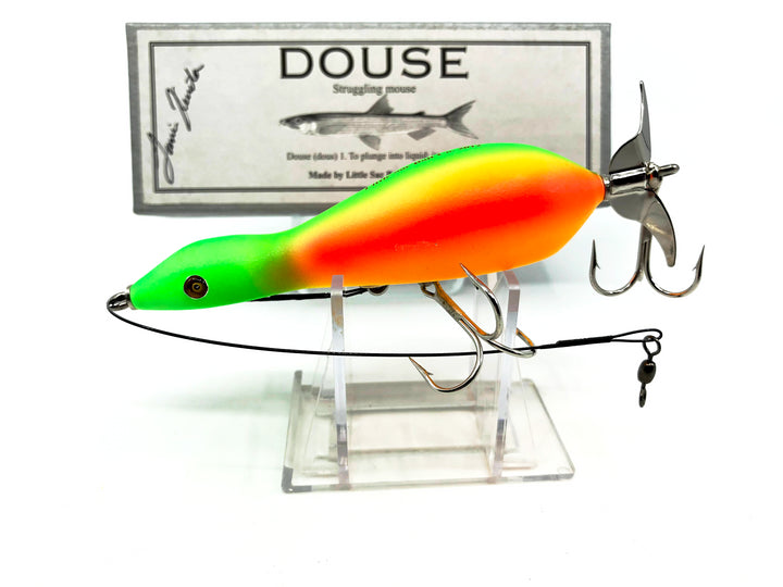 Little Sac Bait Company Douse (Struggling Mouse) Rainbow Fire Color Signed Box