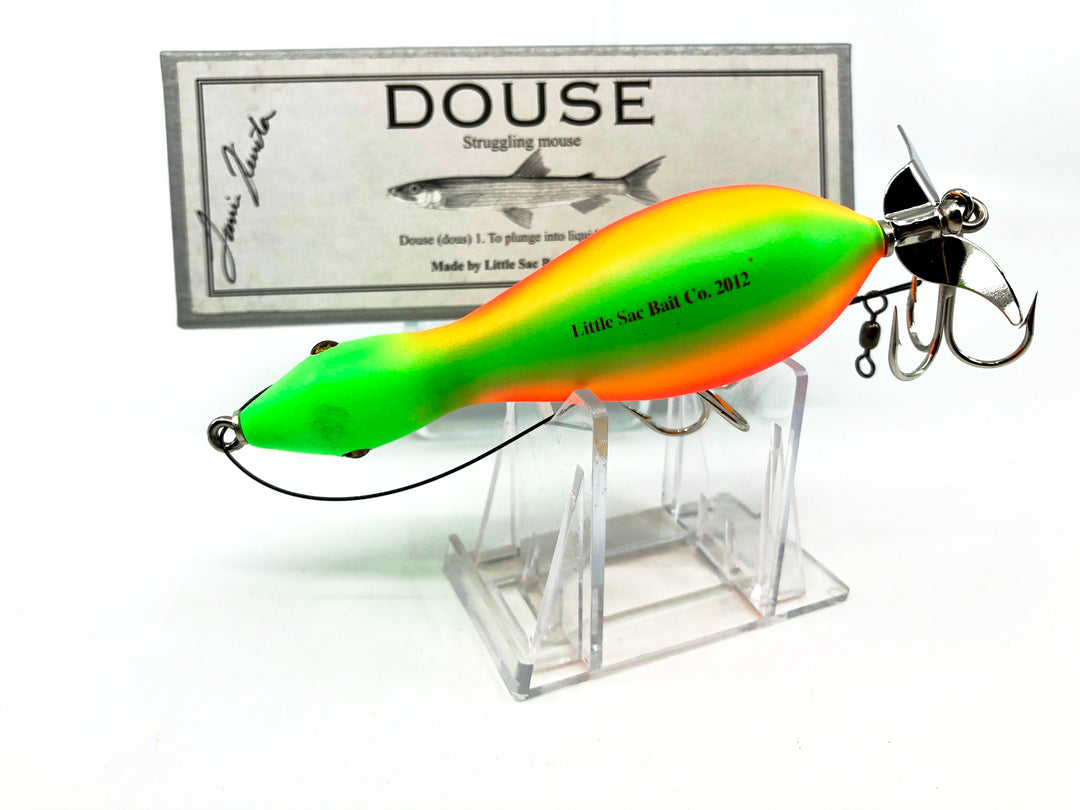 Little Sac Bait Company Douse (Struggling Mouse) Rainbow Fire Color Signed Box