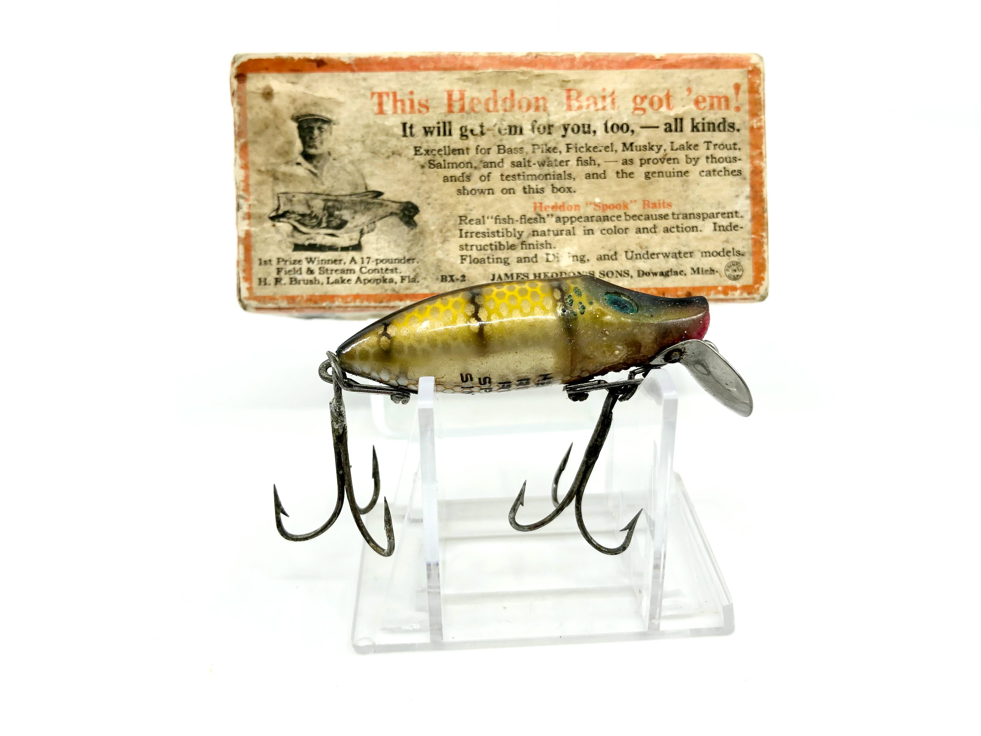 Heddon River Runt 9119M Pike Scale Minnow Color with Brush Box / Paper ...