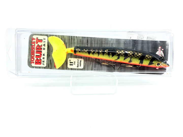 Squirrley Burt Jerk Bait 11" Firebelly Color New on Card Old Stock