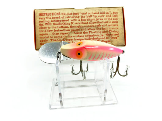 Heddon Go Deeper Midget River Runt D-9010-SR-XRW Spook Ray Red