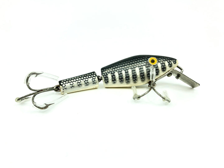 L & S Pike Master Sinker 30 White Body Black Back and Stripes