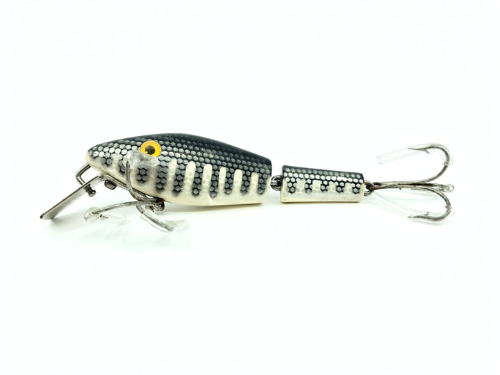 L & S Pike Master Sinker 30 White Body Black Back and Stripes