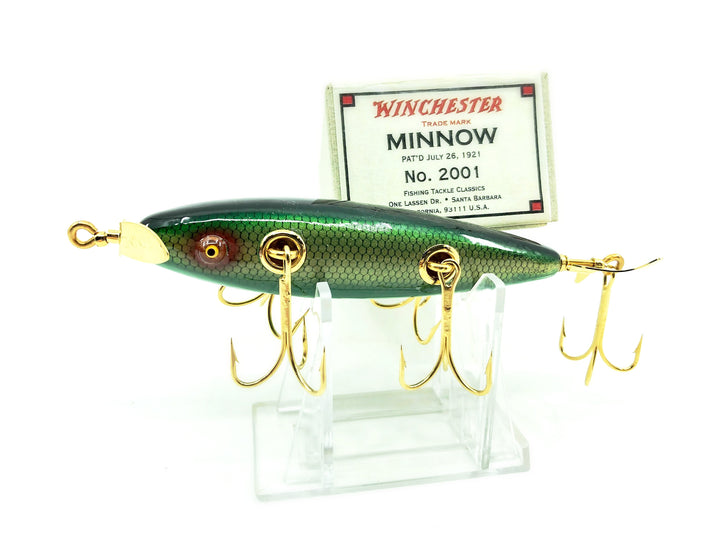 Winchester No. 2001 Green Scale Minnow in Box (Tackle Classics pre-Little Sac Bait)