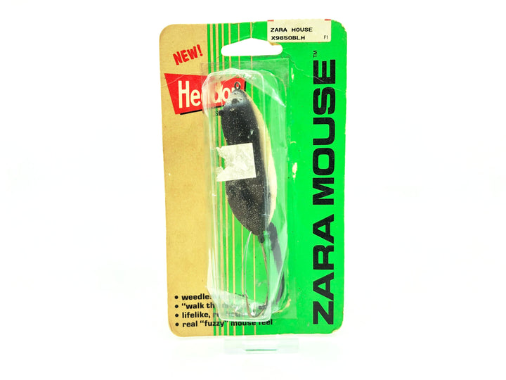 Vintage Heddon Zara Mouse on Card Black Mouse Color