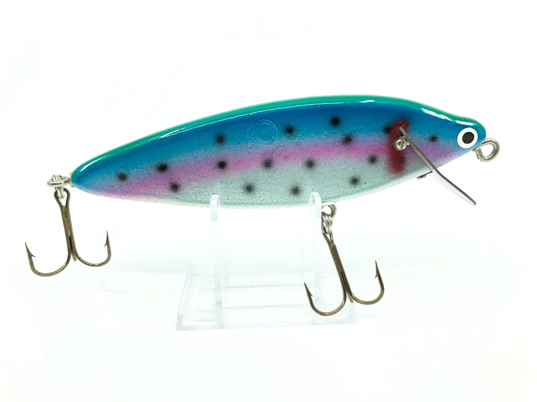 Vintage Hellraiser Psycho Path Musky Lure 6" Rainbow Trout Color