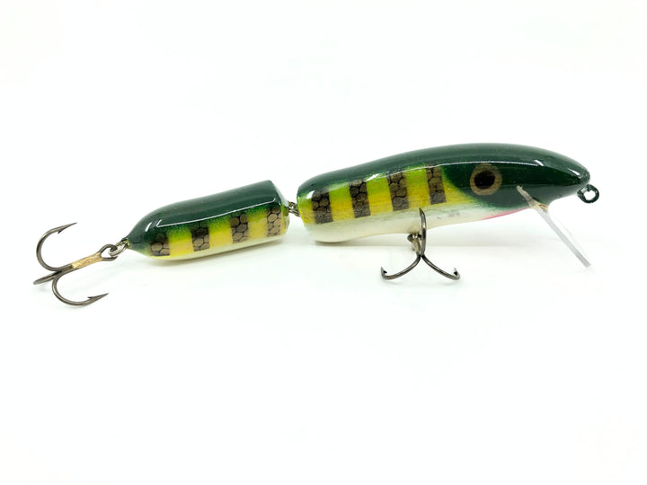 Crane Jointed 206 Musky Lure Green Perch White Belly Color