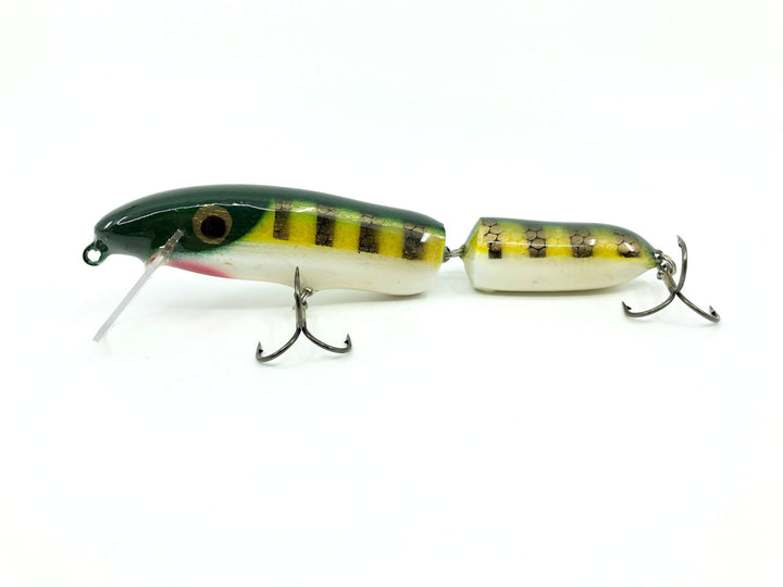 Crane Jointed 206 Musky Lure Green Perch White Belly Color