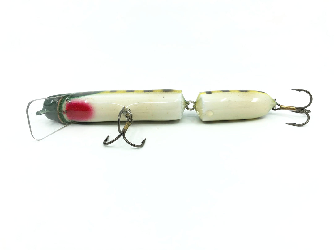 Crane Jointed 206 Musky Lure Green Perch White Belly Color