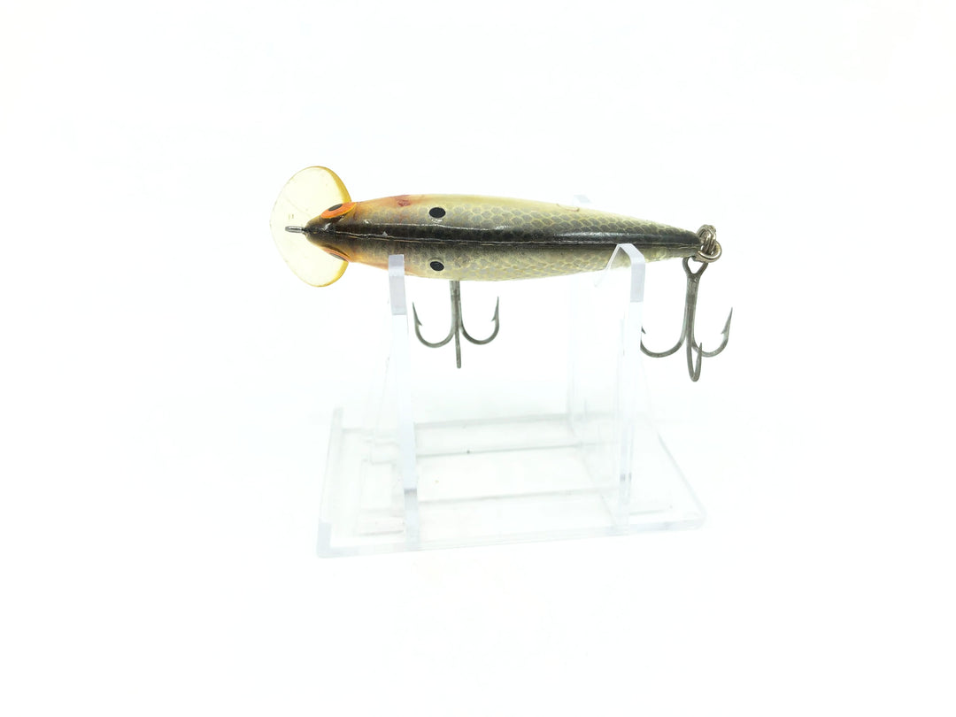 Bomber Speed Shad Black Back Scales Clear Body Color