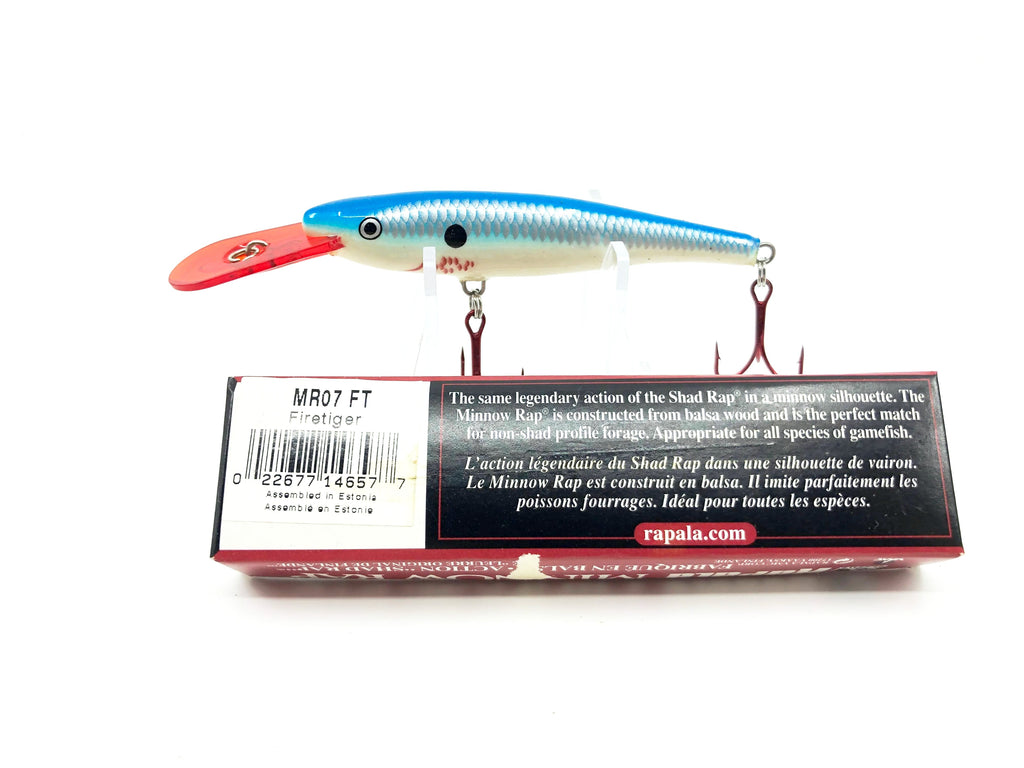 Rapala Minnow Rap MR with Box Red Lip, Blue White Color – My Bait Shop, LLC