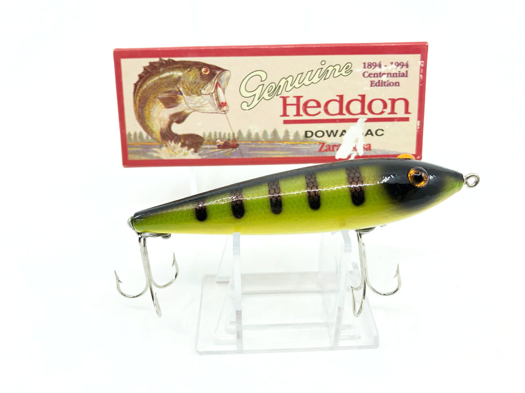 Heddon Centennial Edition Wood Zaragossa New in Box NO. X6500W-MG-Golden Black Muskie