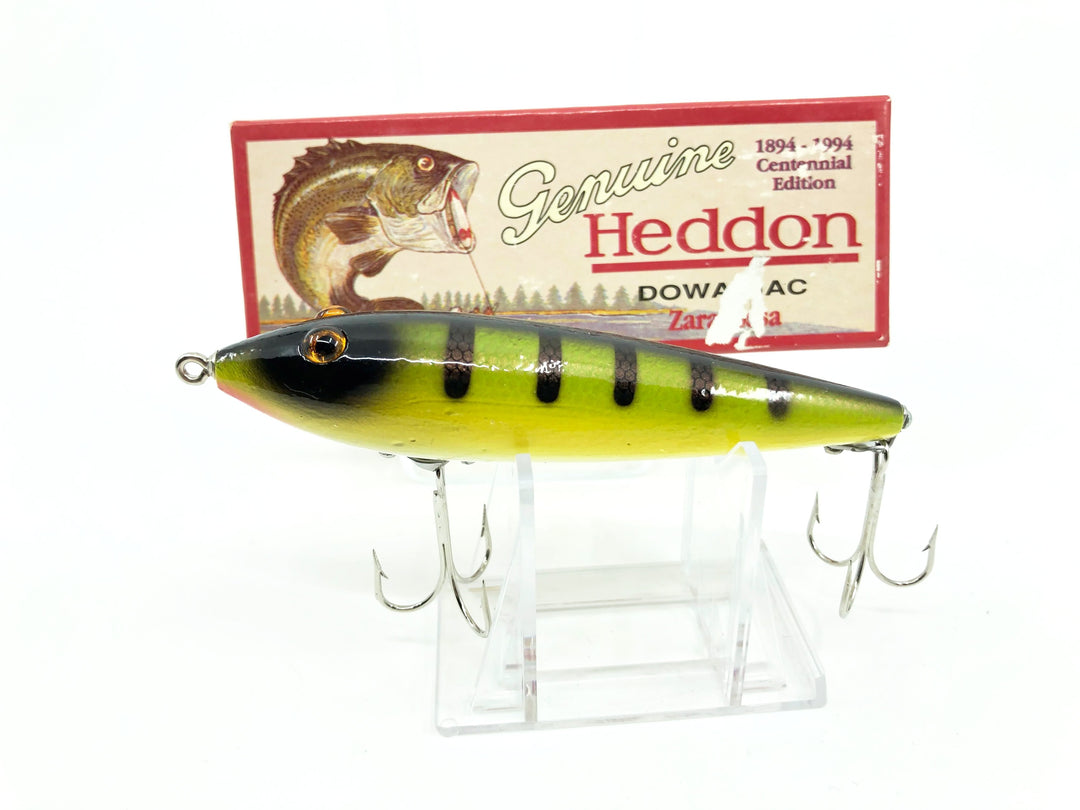 Heddon Centennial Edition Wood Zaragossa New in Box NO. X6500W-MG-Golden Black Muskie