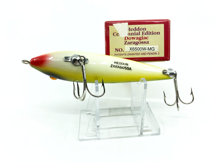 Heddon Centennial Edition Wood Zaragossa New in Box NO. X6500W-MG-Golden Black Muskie