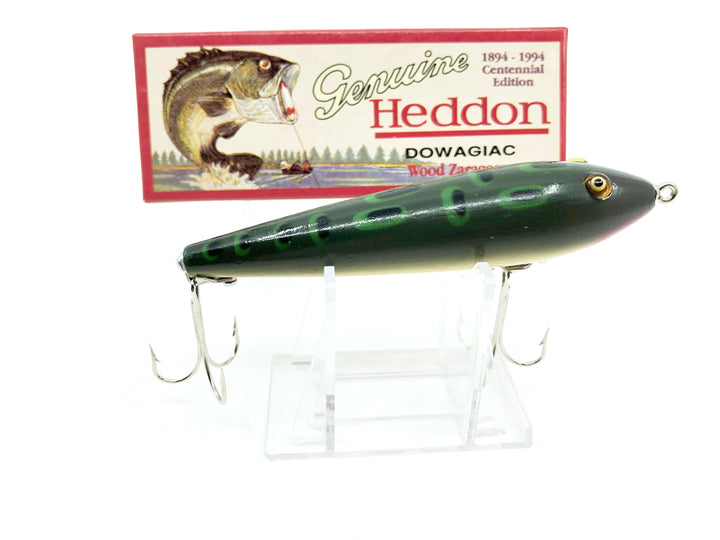 Heddon Centennial Edition Wood Zaragossa New in Box NO. X6500W-BF-Bullfrog Numbered!