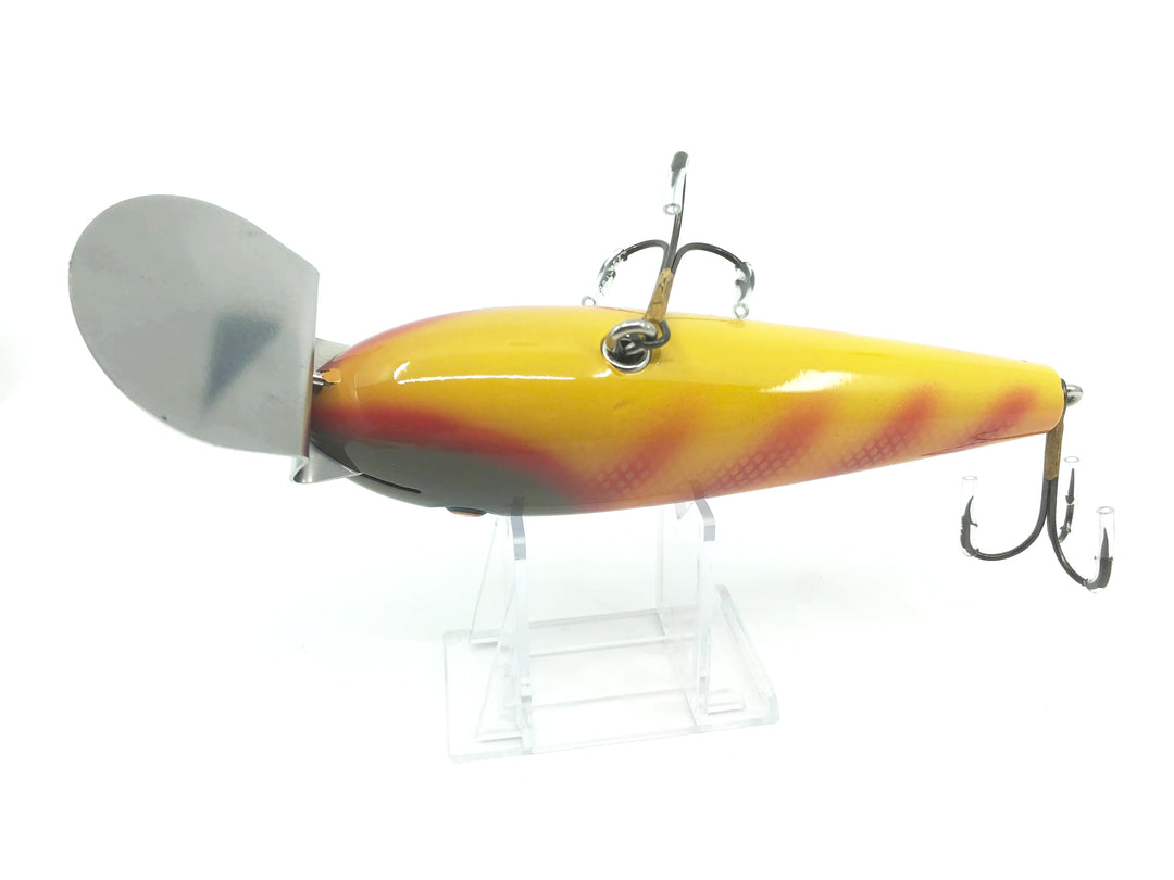 Chautauqua Wooden Magnum Wiggler Red Bar Perch PREMIUM Color Custom Lure