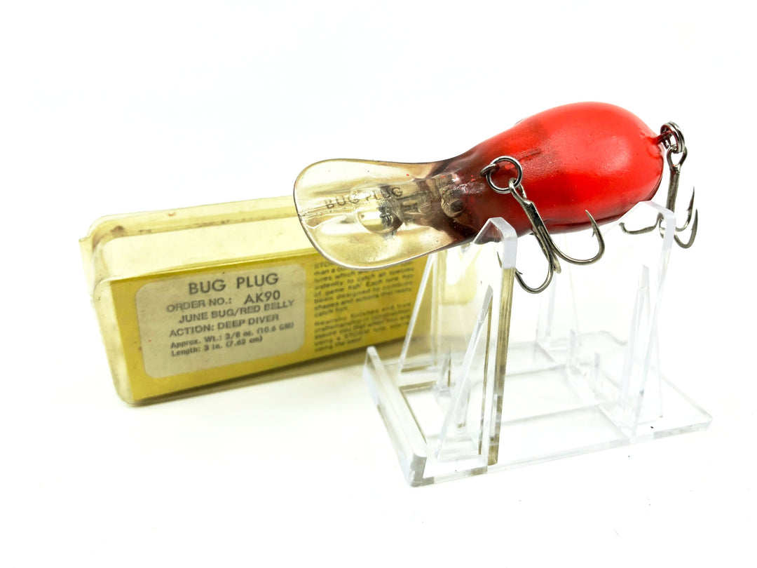 Storm Bug Plug AK90 June Bug/Red Belly Color with Box