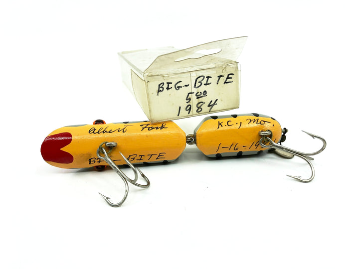 Albert Ford Jointed Big Bite Custom Lure 1-16-1984 Signed - Tough