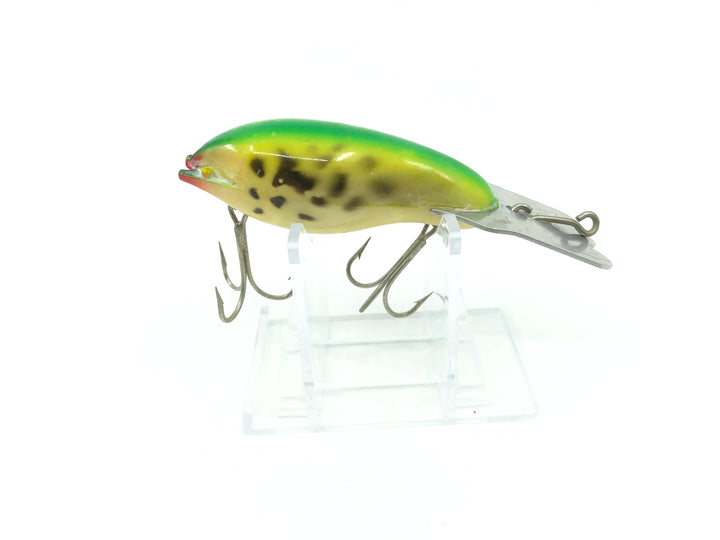 Arbogast Mud Bug in Green Back Yellow Coachdog Color