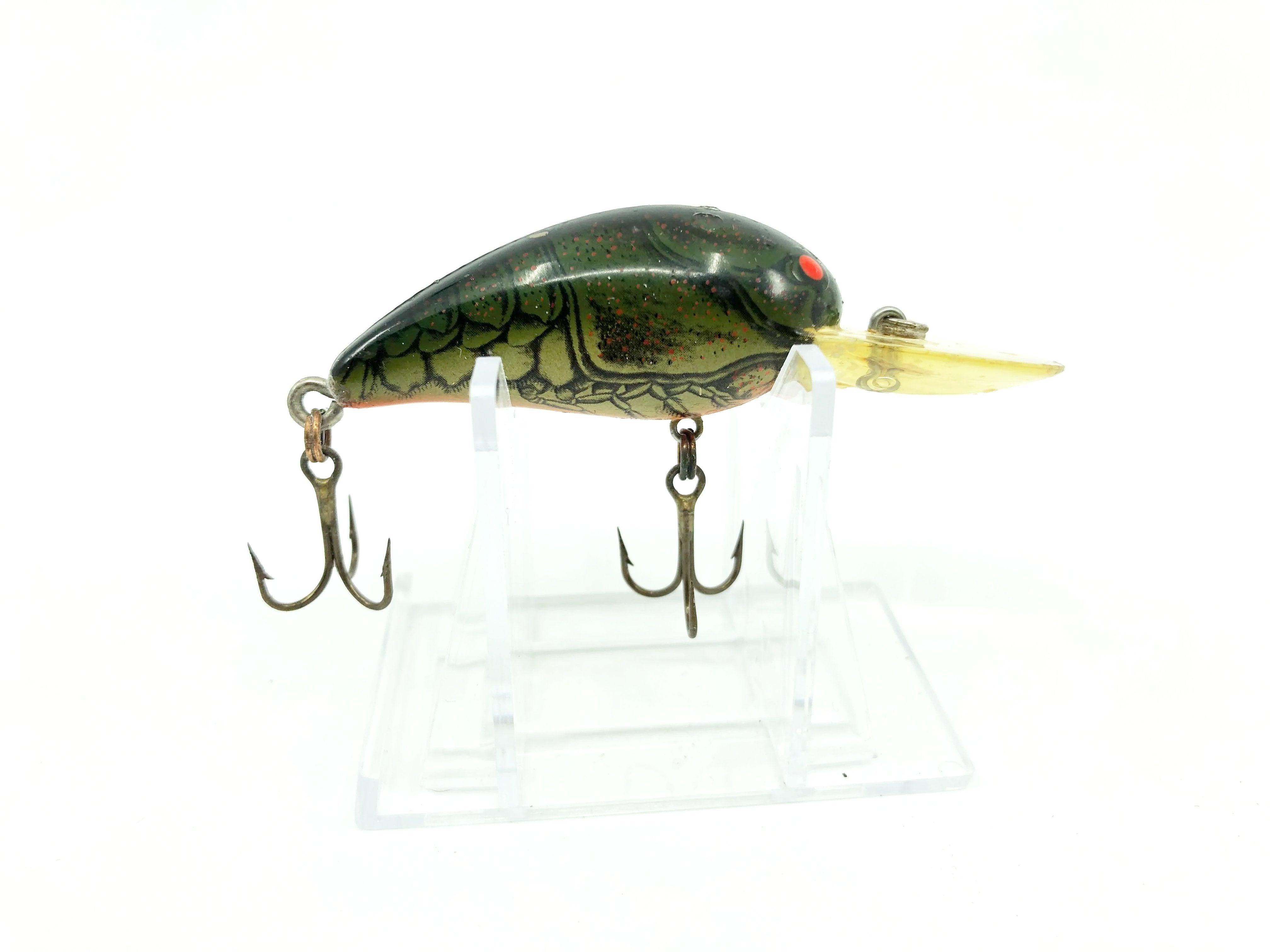 Bomber Model A 6A XC2 Dark Green Crawdad/Orange Belly Color Screwtail ...