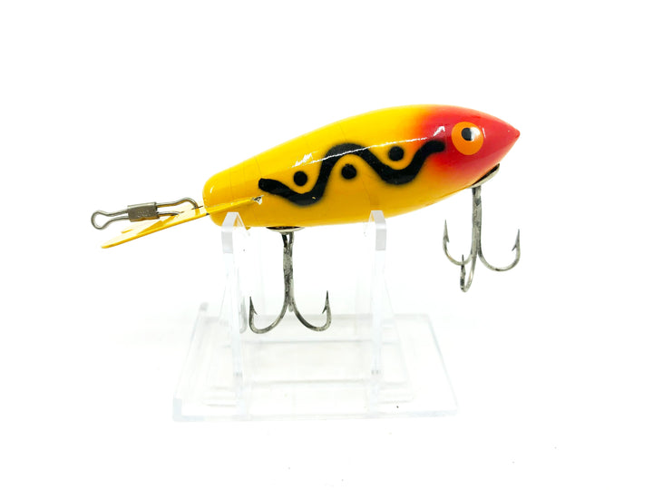 Bomber 557 Wooden Lure Yellow Black Shadow Stripe Color