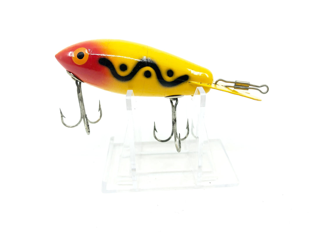 Bomber 557 Wooden Lure Yellow Black Shadow Stripe Color