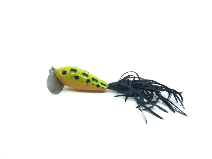 Arbogast Weedless Jitterbug Frog/Yellow Belly Color