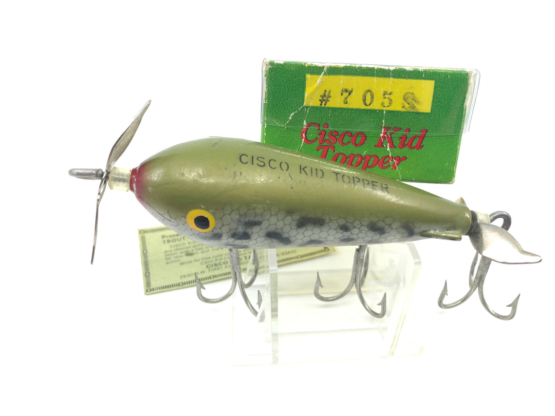 Cisco Kid Topper Green Coach Dog Musky Lure with Box Old Stock