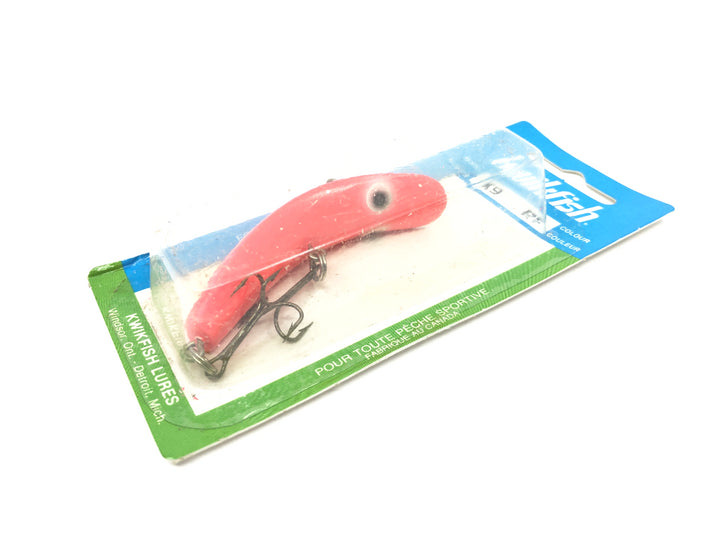 Kwikfish K9 RF Red Fluorescent Color New on Card Old Stock