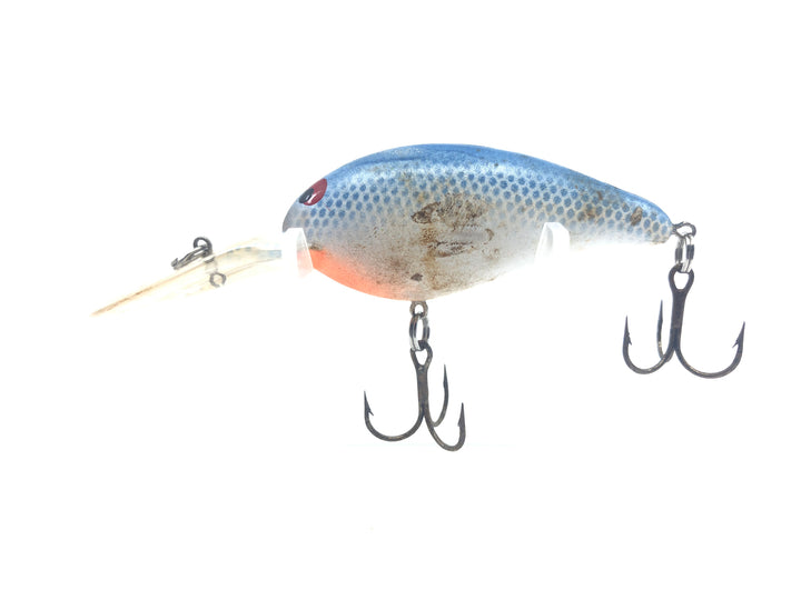 Bill Norman White with Blue Scale Crankbait