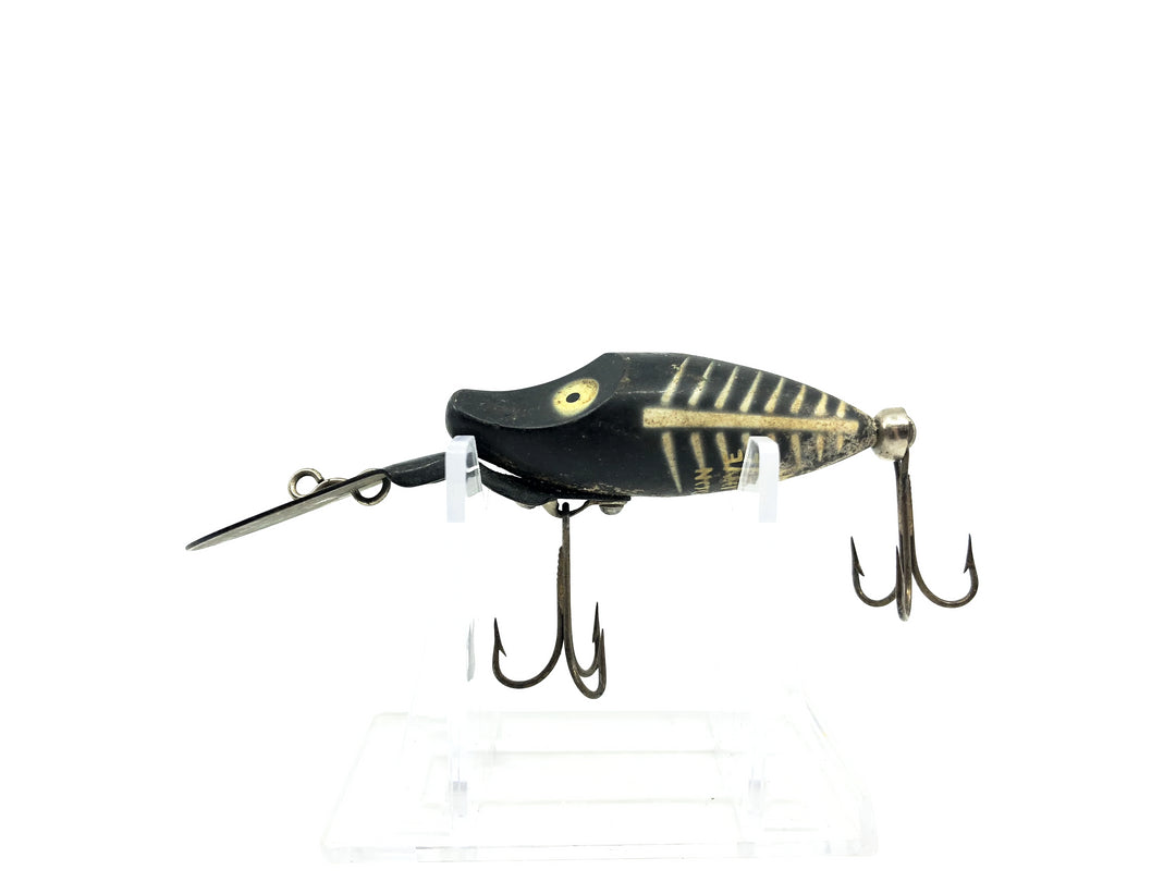 Heddon Midget Deep Dive River Runt DD9010 XBW Black Shore Minnow Color