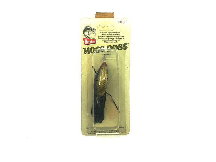 Heddon Moss Boss on Card, Black Scale Color