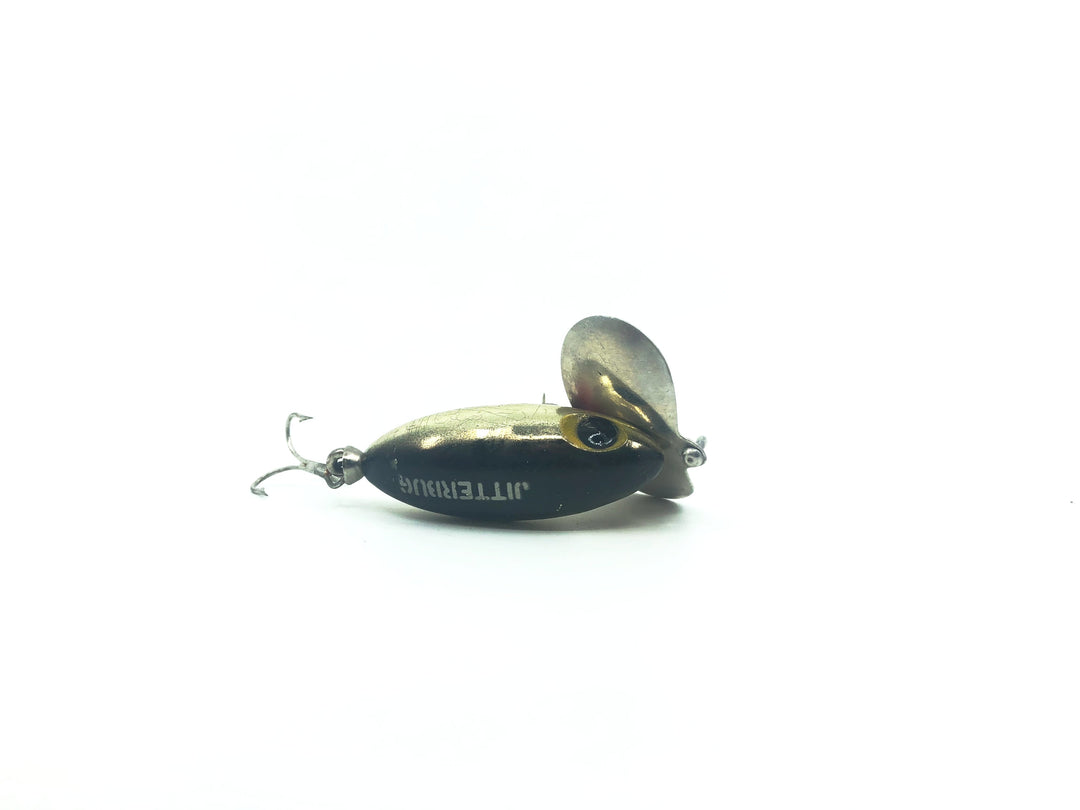 Arbogast Jitterbug Metallic Chrome Black Back #106 Color