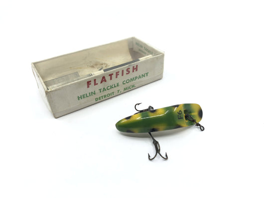 Helin Flatfish Frog Color Fishing Lure In The Box