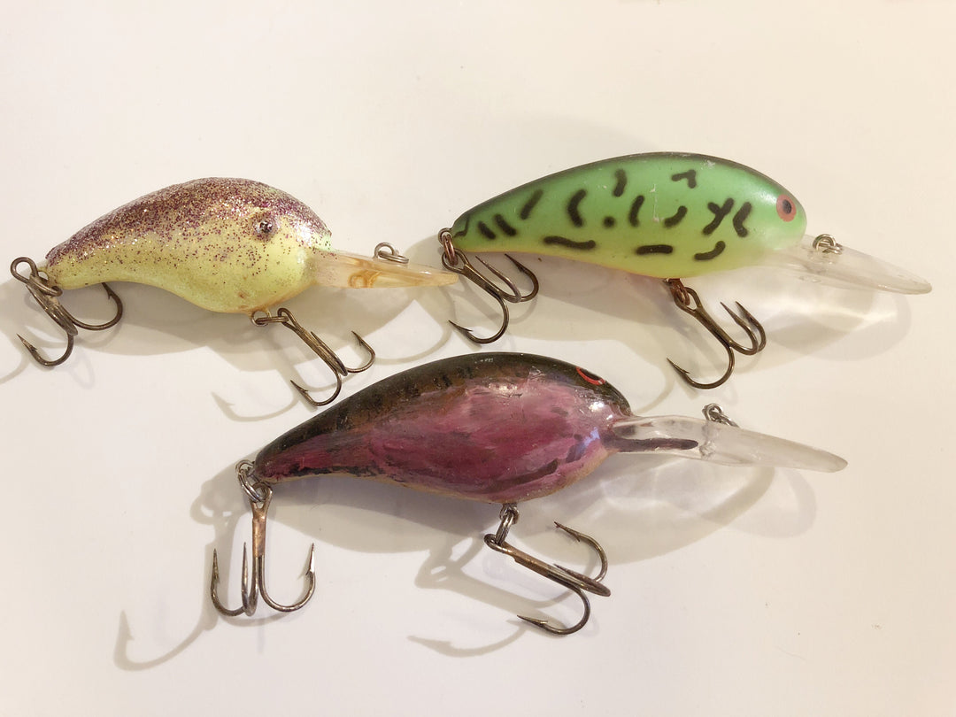 Misc Lot of Three Crank Baits.  Grab Bag Deal!