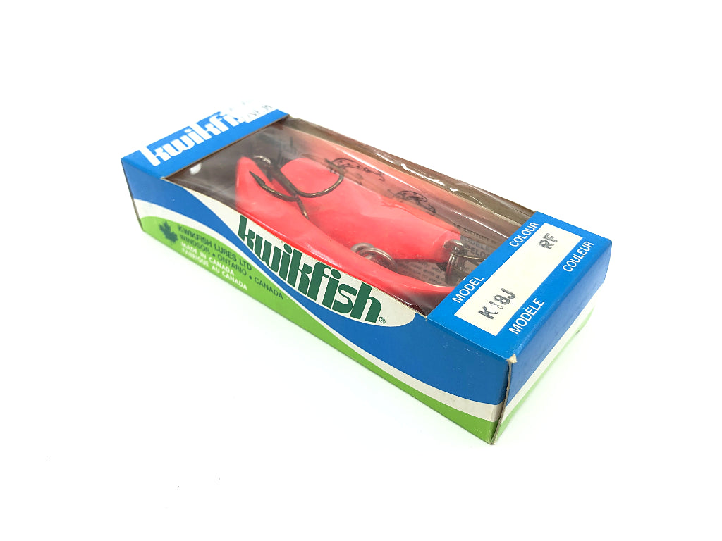 Pre Luhr-Jensen Kwikfish Jointed K18J RF Red Fluorescent Color New in Box Old Stock