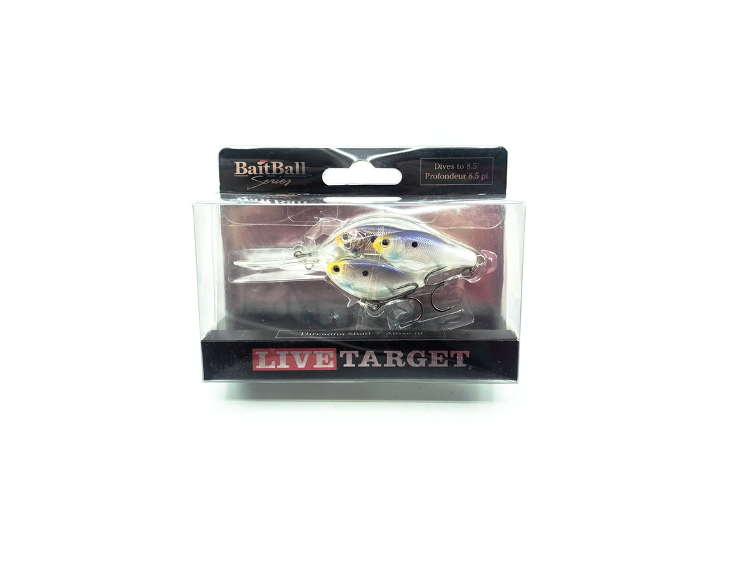 Koppers Live Target BaitBall Series Threadfin Shad, Pearl Grey Color New on Card