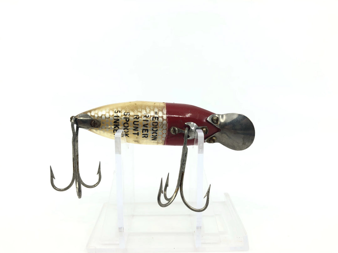 Heddon River Runt Spook Sinker 9110 RH Red Head White Color