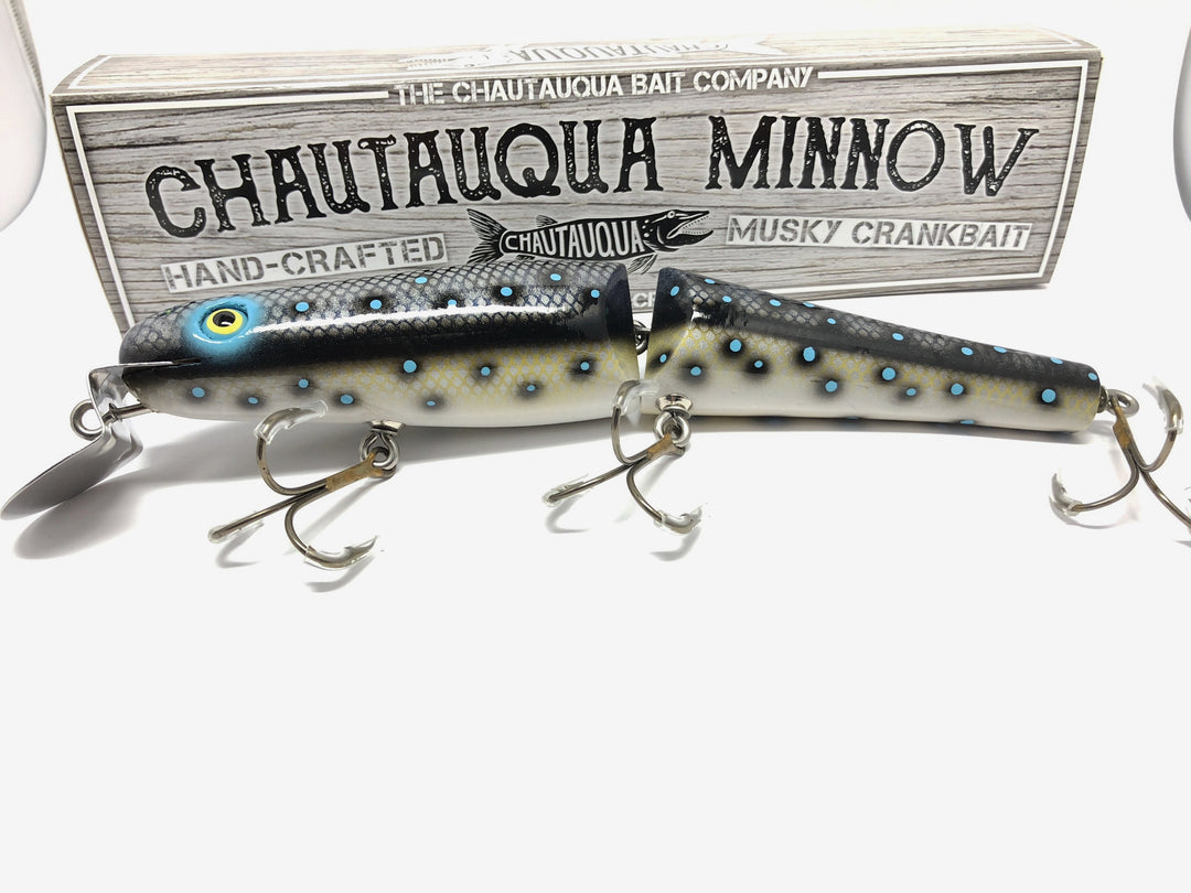 Jointed Chautauqua 8" Minnow Musky Lure Special Order Color "Artic Dace"