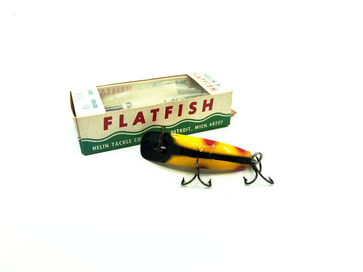 Vintage Helin Flatfish X4 YB, Yellow Black Color with Box